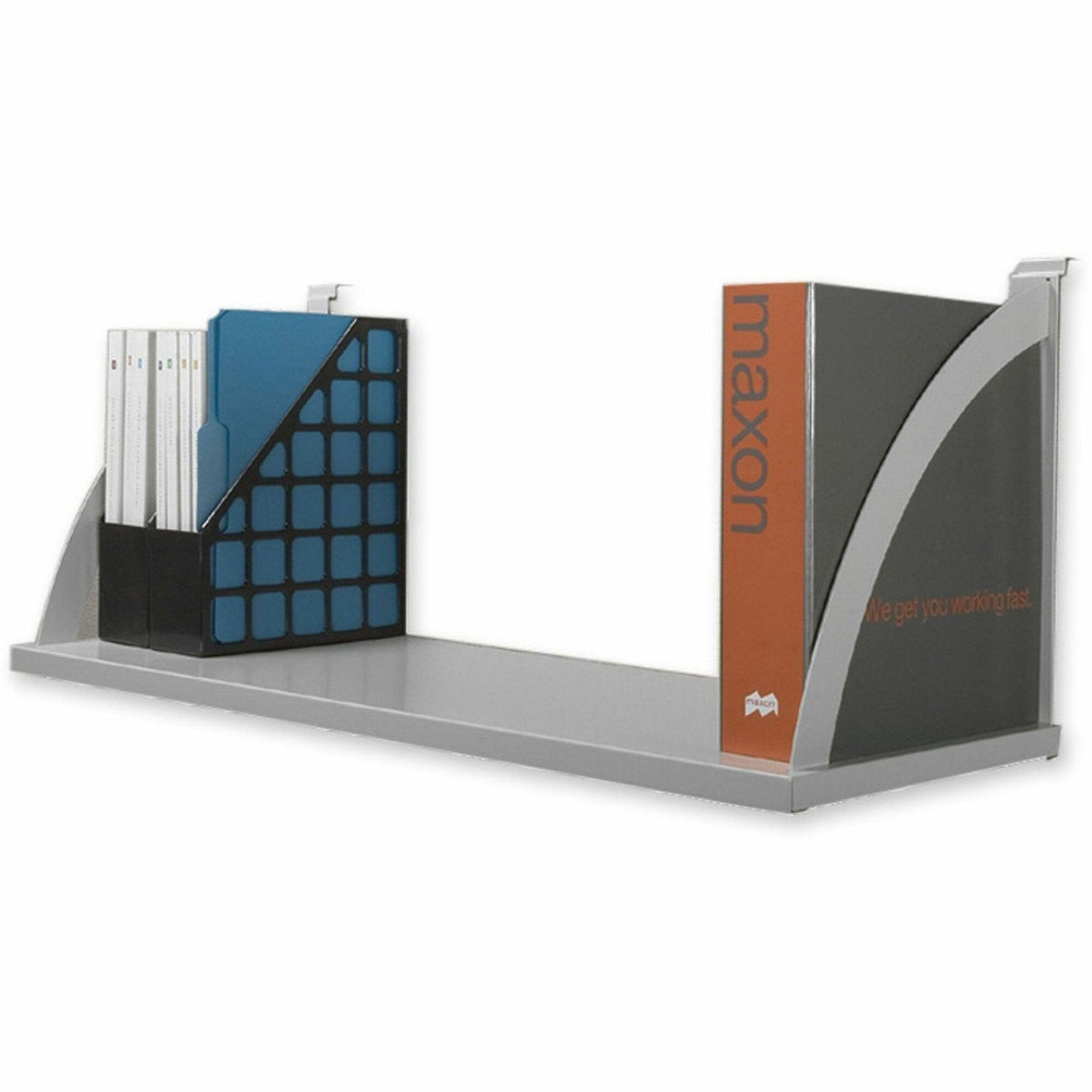 HON Verse HBV-VSH48 Shelf - x 48" Width x 12.8" Depth - Finish: Light Gray - Durable - For Workstation, Book, Binder, Of