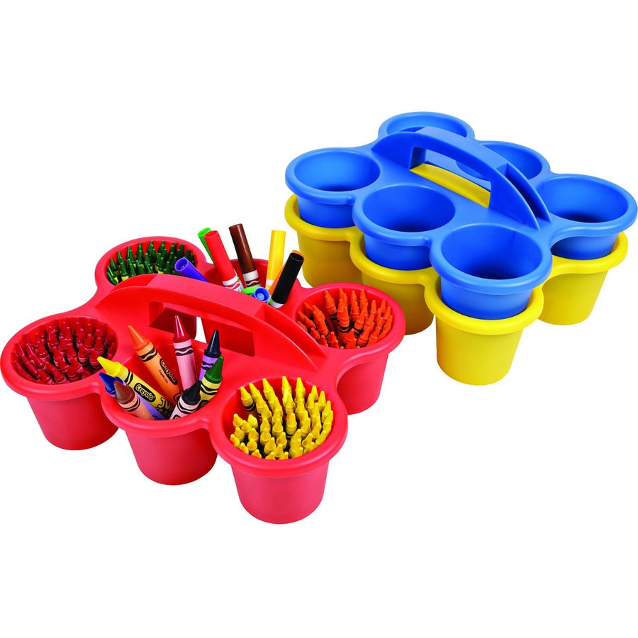 Deflecto Antimicrobial Kids 6 Cup Caddy - 6 Compartment(s) - 5.29" Height x 12.07" Width x 9.55" Depth - 1 Each