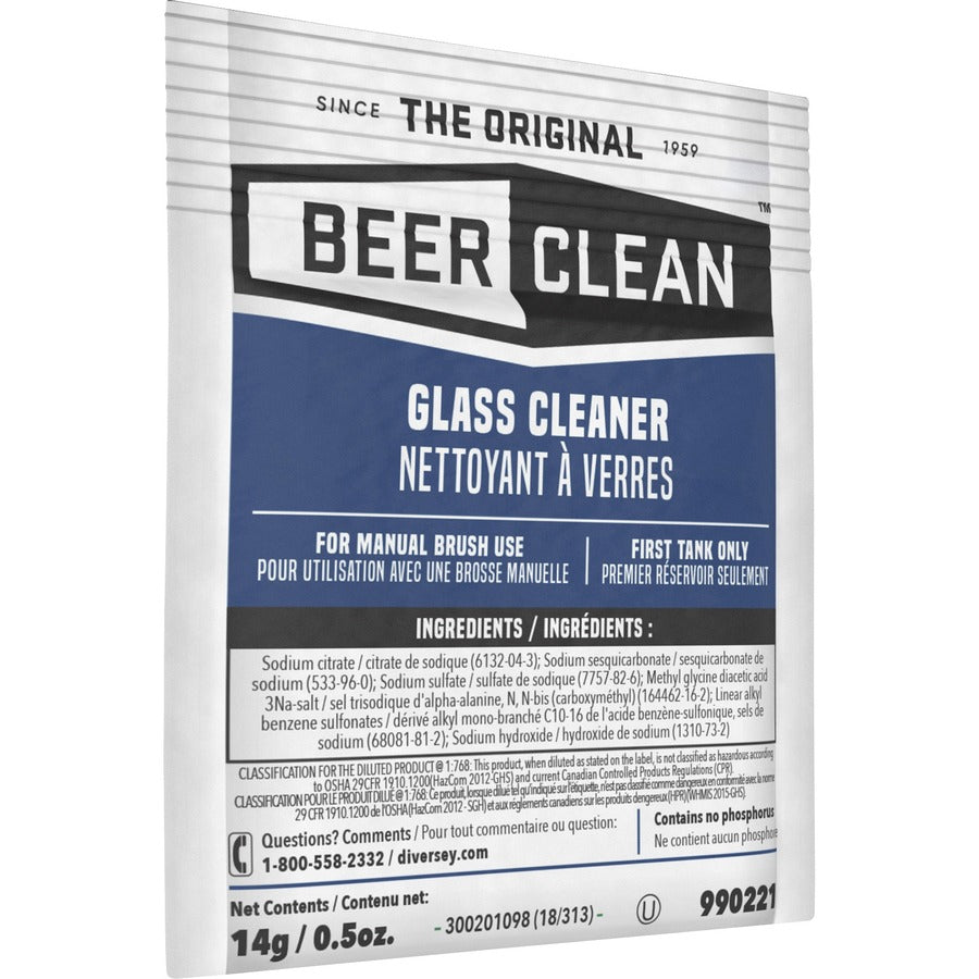 Beer Clean Glass Cleaner - For Glassware - Concentrate - Powder - Odorless, Residue-free, Unscented - White - 100 / Cart
