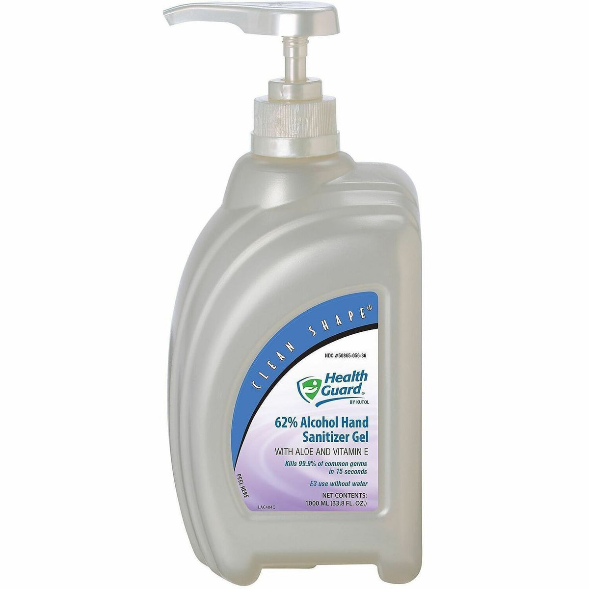 Health Guard Hand Sanitizer Gel - Alcohol Scent - 1.06 quart - Pump Bottle Dispenser - Kill Germs - Hand, Multipurpose -