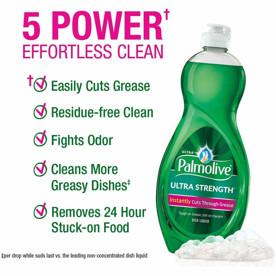Palmolive Original Ultra Liquid Dish Soap - For Dish, Food - Liquid - 20 fl oz (0.6 quart) - 9 / Carton