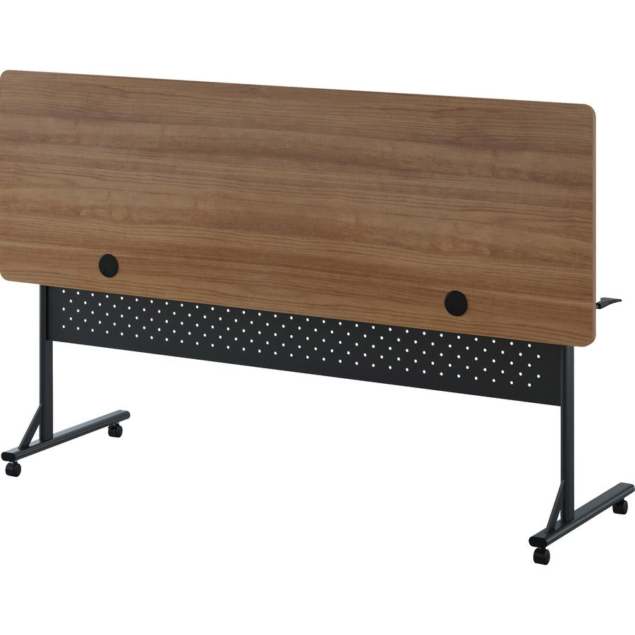Lorell Shift 2.0 Flip and Nesting Mobile Table - Laminated Rectangle Top - 198 lb Capacity - 1 Each