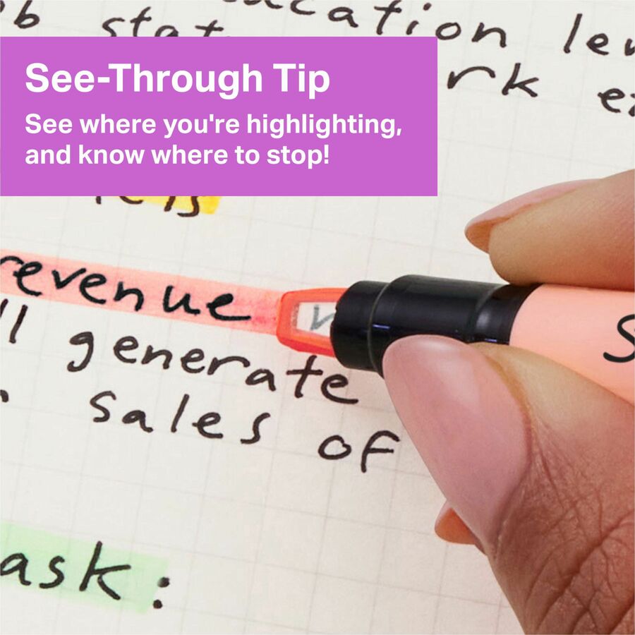 Sharpie Clear View Highlighter - Assorted Ink - Assorted Barrel - 12 / Pack