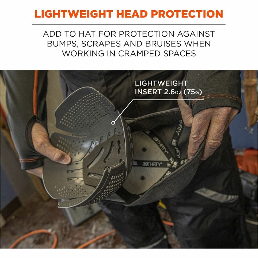 Ergodyne Universal Bump Cap Insert with Venting - Recommended for: Mechanic, Baggage Handling, Factory, Industrial - 1 E