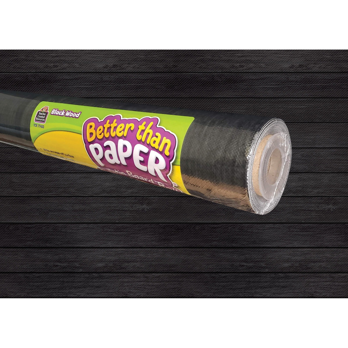 Teacher Created Resources Bulletin Board Roll - Bulletin Board, Poster, Student - 12 ft Height x 48" Width - Black Wood