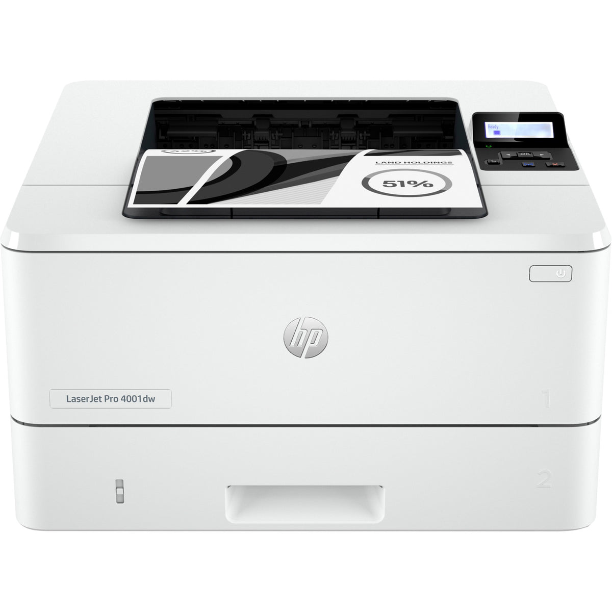 HP LaserJet Pro 4001dw Desktop Wireless Laser Printer - Monochrome - 42 ppm Mono - 1200 x 1200 dpi Print - Automatic Dup