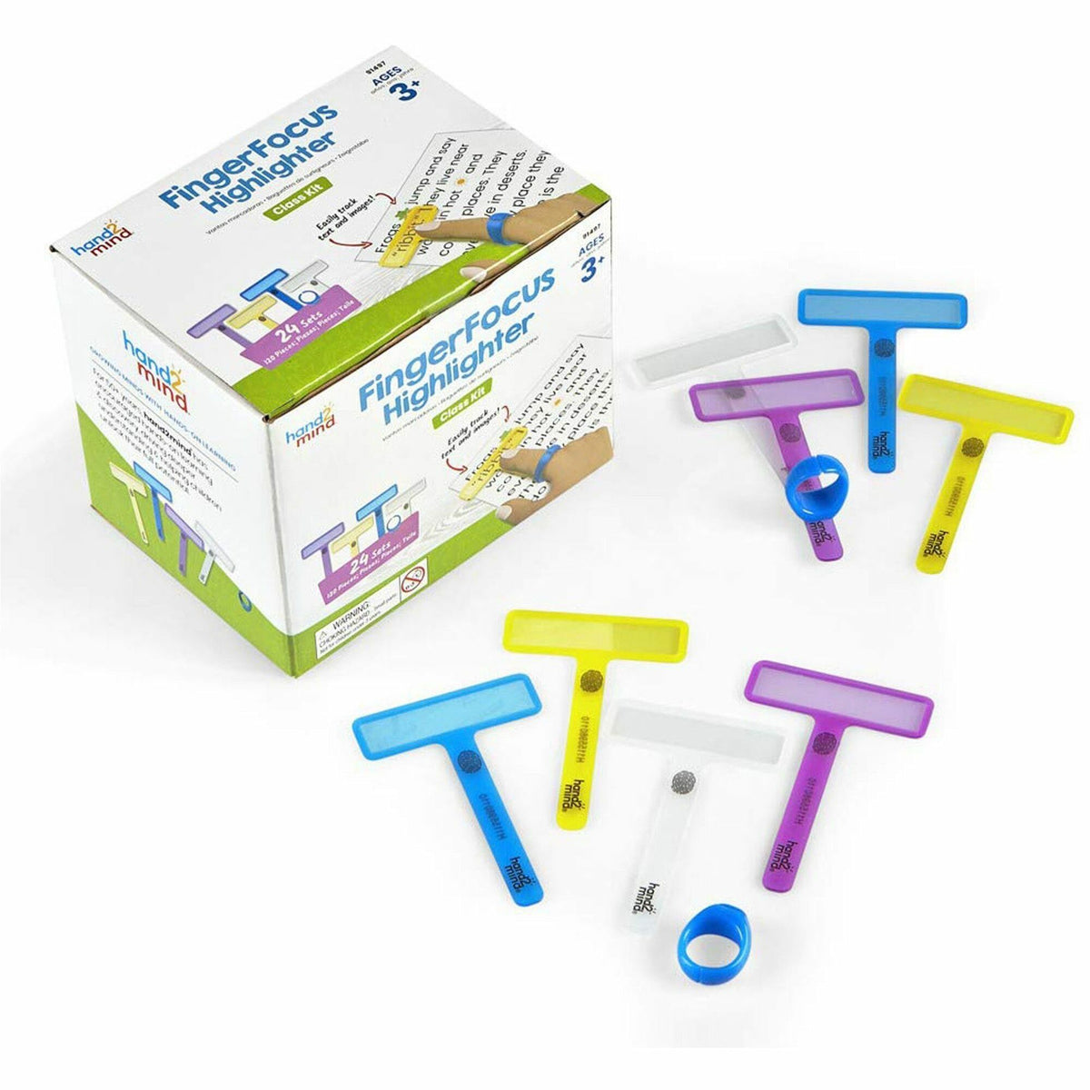 Learning Resources FingerFocus Highlighter Class Kit - Skill Learning: Reading - 1 Each