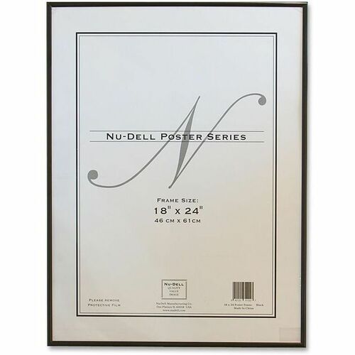 nudell Metal Poster Frames - 18" x 24" Frame Size - Wall Mountable - Landscape, Portrait - High Gloss - 1 Each