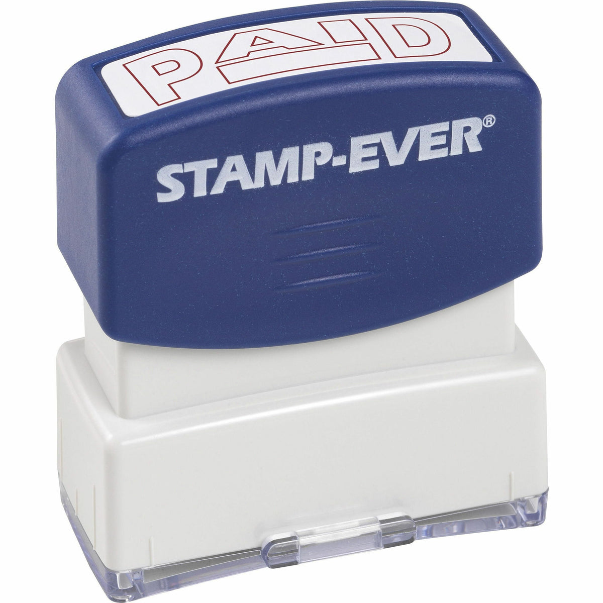 Trodat Pre-inked PAID Message Stamp - Message Stamp - PAID - 0.56" Impression Width x 1.69" Impression Length - Red - 1
