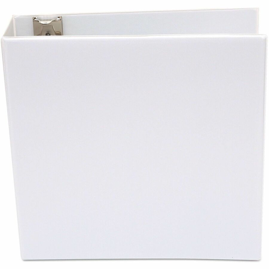 Universal Economy Round Ring View Binder, 3 Rings, 3" Capacity, 11 x 8.5, White - 3" Binder Capacity - 460 Sheet Capacit