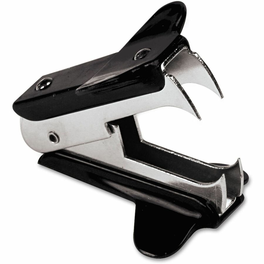 Universal Jaw-Style Stapler Remover - Metal, Plastic, Steel - Black - Comfortable Grip - 1 Each