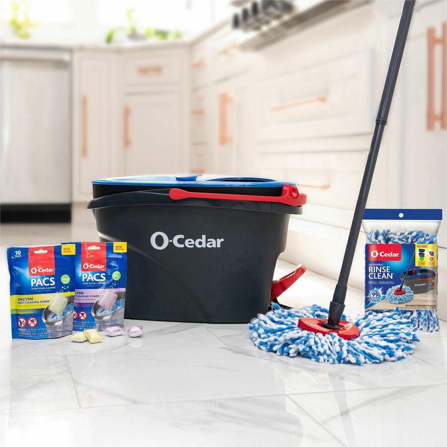 O-Cedar EasyWring Rinse Clean Mop Refill - MicroFiber - Multi - 2 / Pack