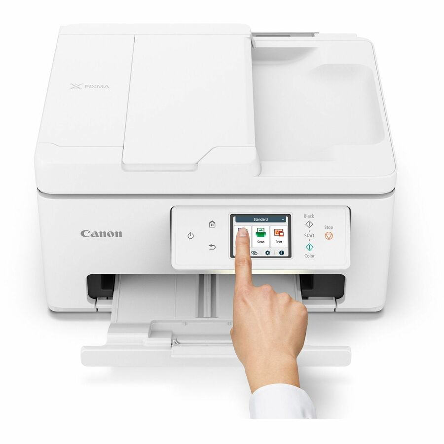 Canon PIXMA TR7820 Wireless Inkjet Multifunction Printer - Color - White - Copier/Printer/Scanner - 1200 x 1200 dpi Prin
