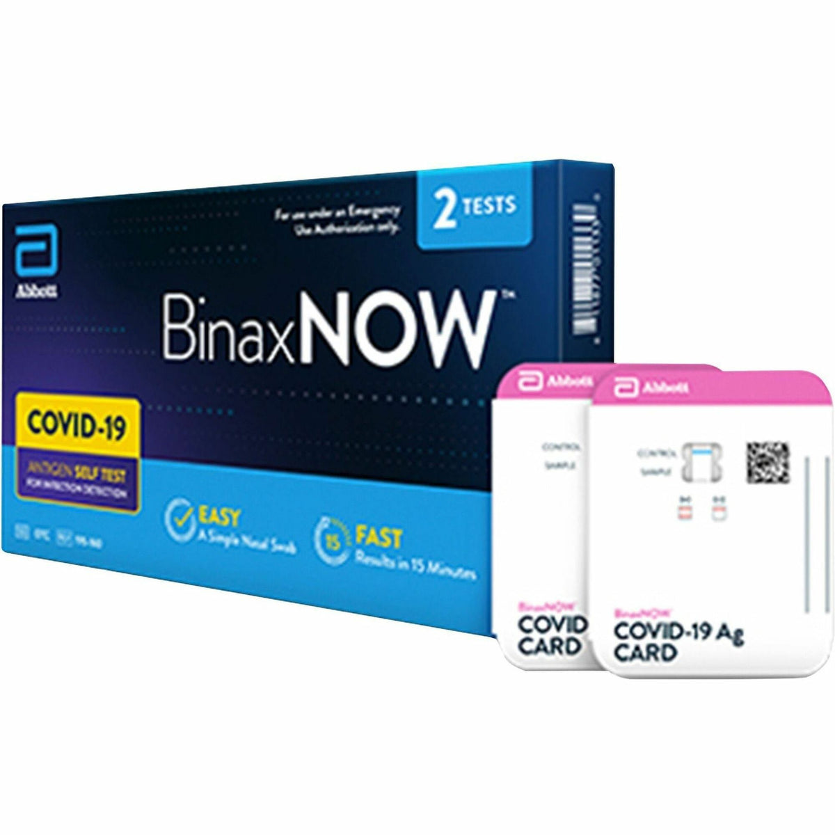 BinaxNOW Rapid Antigen Test Kit - Kit for COVID-19 - 2 / Box