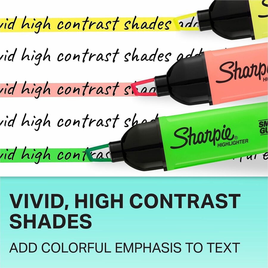 Sharpie Clear View Highlighter - Assorted Ink - 3 / Pack