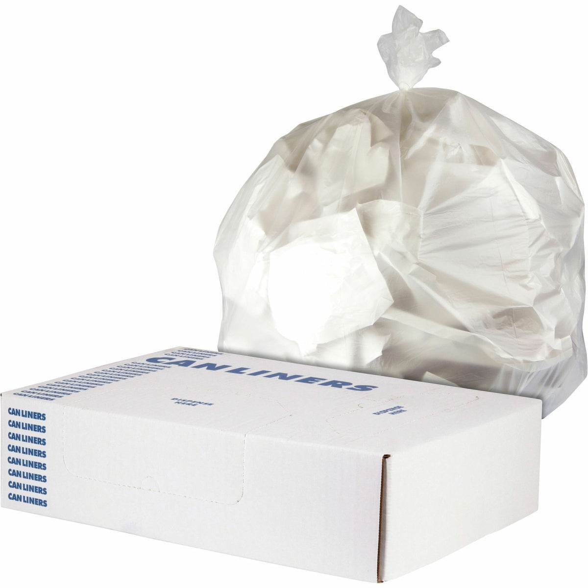 Heritage Value Line Can Liners - 33 gal Capacity33" Width x 38" Depth - Natural - High-density Polyethylene (HDPE) - Gar