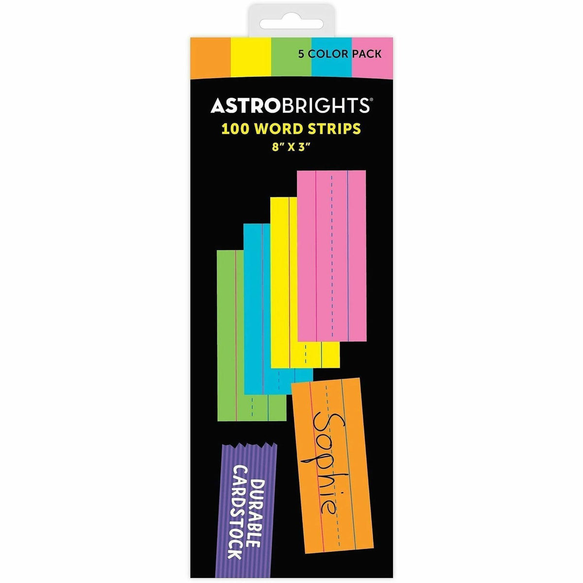 Astrobrights Ruled Handwriting Strips - Skill Learning: Mathematics, Handwriting, Sight Words, Vocabulary, Spelling, Num