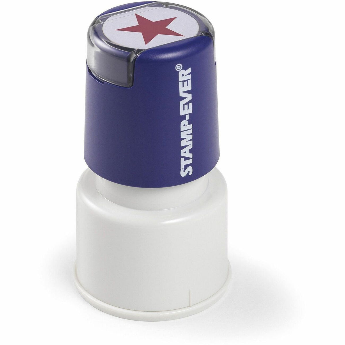 Trodat Star Impression Pre-Inked Stamp - Message Stamp - Star - 0.75" Impression Diameter - Red - Round - 1 Each - TAA C