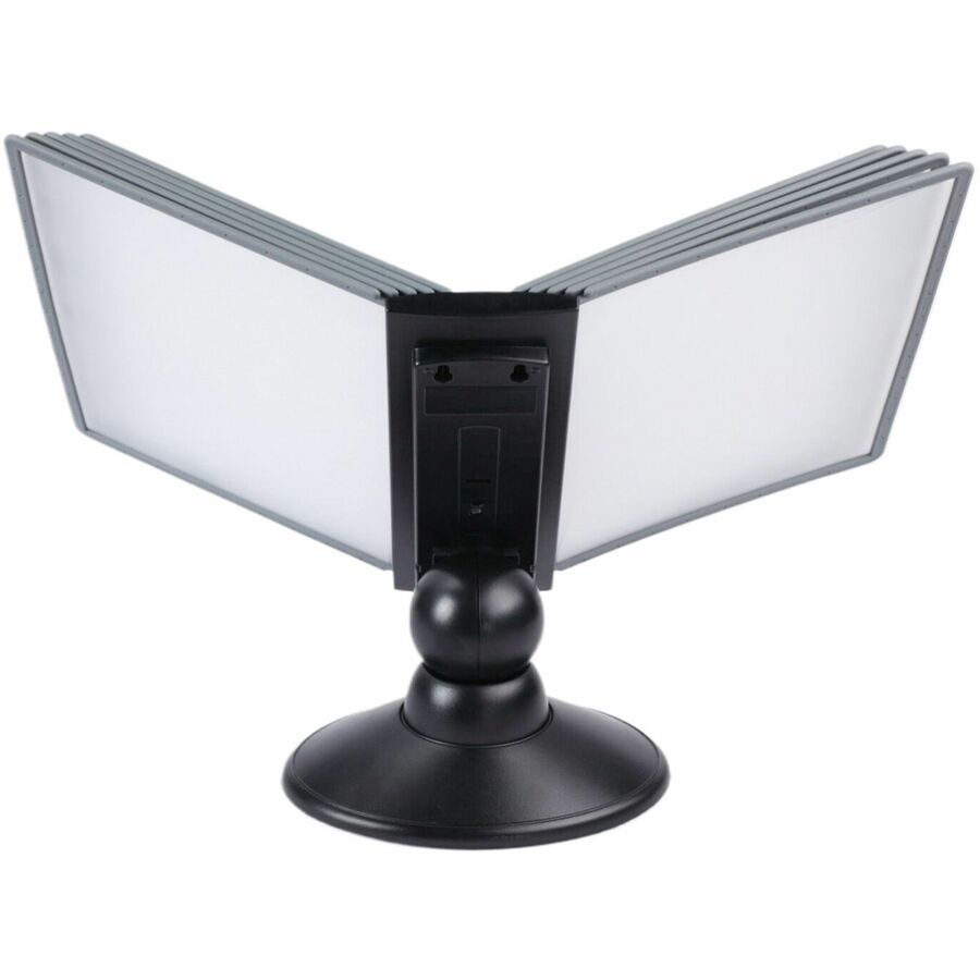 Business Source Deluxe Catalog Display Rack - Support Letter 8.50" x 11" Media - Black - 1 Each