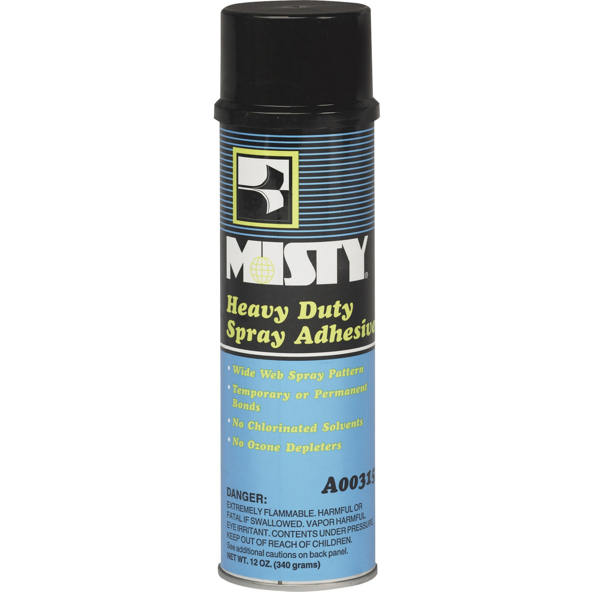 MISTY Heavy-duty Spray Adhesive - 12 fl oz - Floral - 12 / Carton