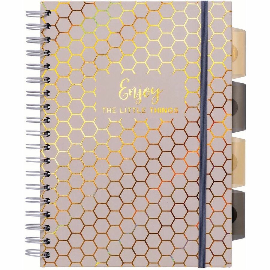 Pukka Pads Haze Notebook - 100 Sheets - 200 Pages - Twin Wirebound - 80 g/m² Grammage - Clear Poly, Transparent Cardboar