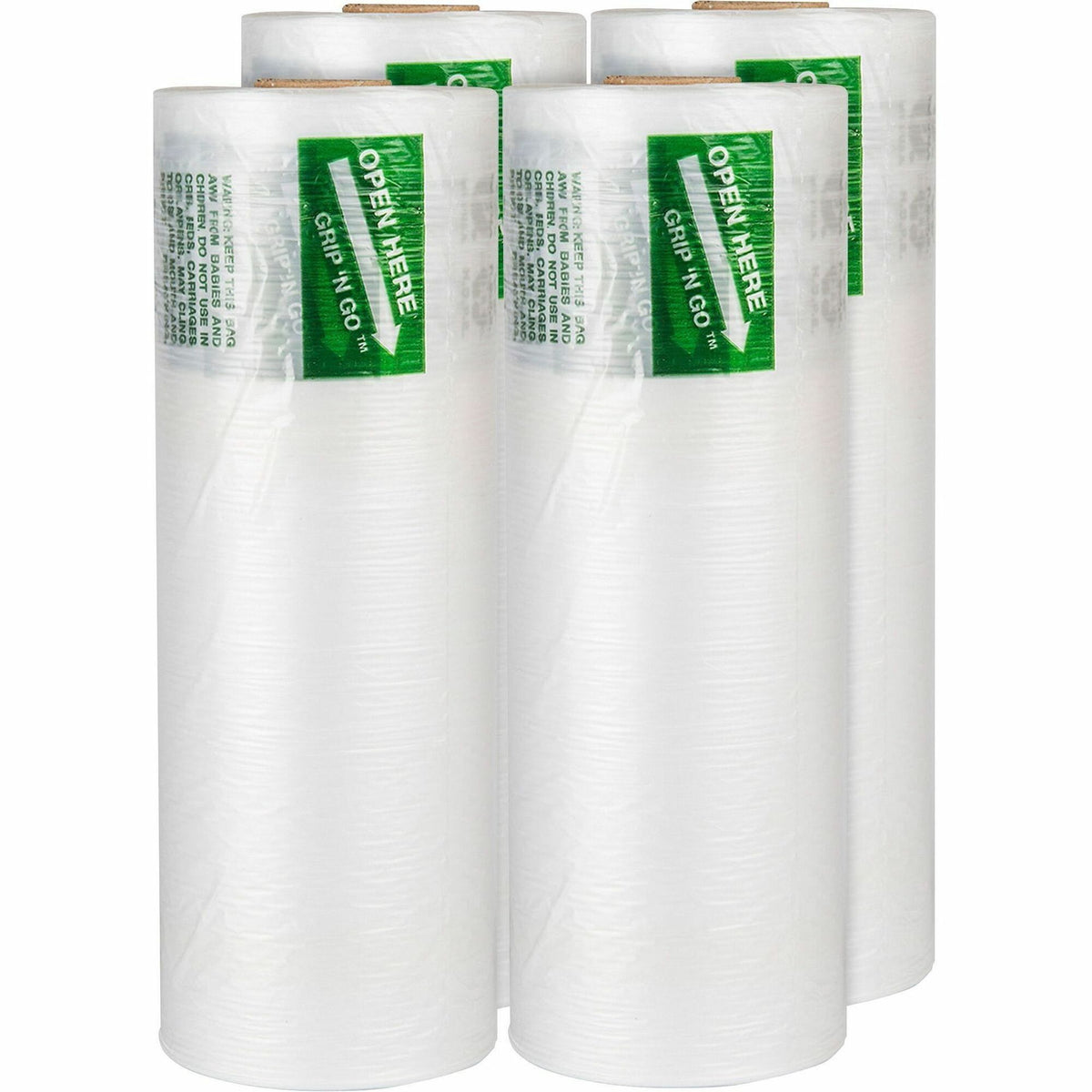 Inteplast Grp "More Matters" Produce Bags - 20" Length x 12" Width x 0.35 mil (9 Micron) Thickness - High Density - Natu