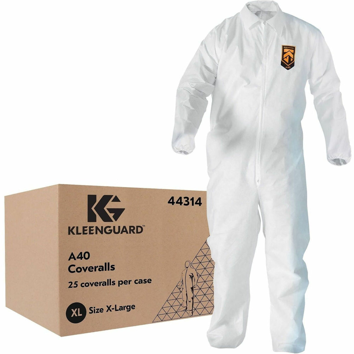Ansell Health Liquid/Particle Protection Coveralls - Extra Large - Liquid, Dry Particle, Particulate, Solid/Liquid Aeros