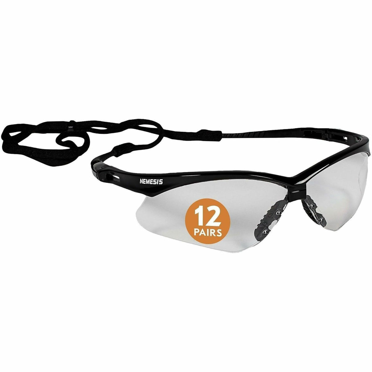 Ansell Health Nemesis Safety Glasses - Recommended for: Workplace, Home, Construction, Manufacturing, Shooting, Indoor -