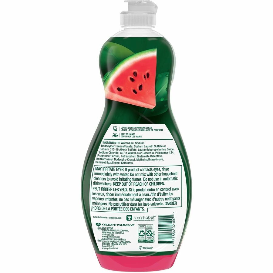 Palmolive Ultra Strength Watermelon Dish Soap - For Multipurpose - Liquid - 20 fl oz (0.6 quart) - Watermelon Scent - 9