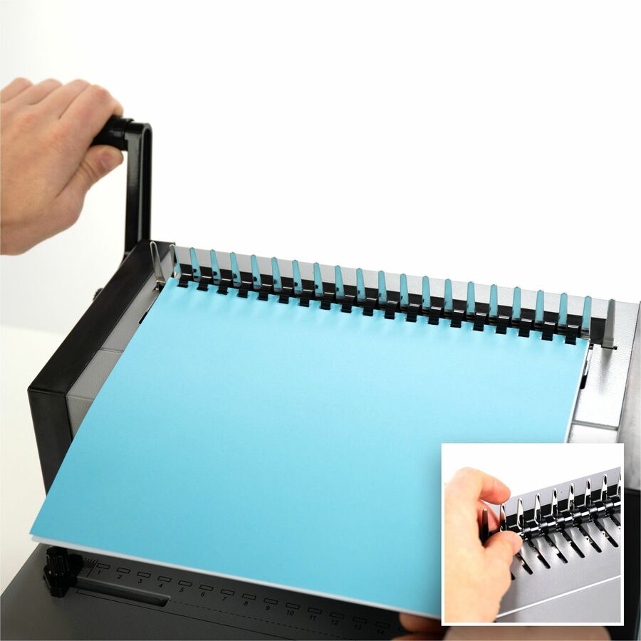 GBC CombBind CB25E Pro Punch/Bind Machine - CombBind - 500 Sheet(s) Bind - 25 Punch - 9.9" Height x 15.4" Width x 13.9"