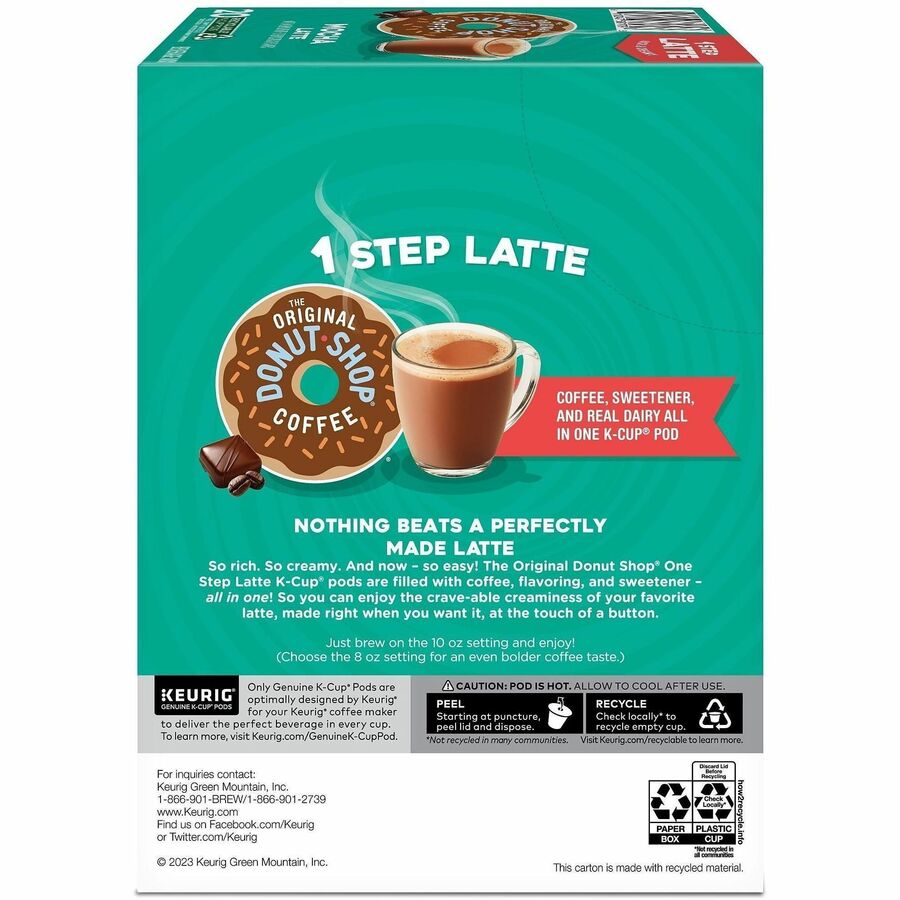 Diedrich K-Cup TODS 1-Step Latte K-Cups - Dark - 20 K-Cup - K-Cup - Columbian, Mocha - Kosher - 20/Box - 4 / Carton