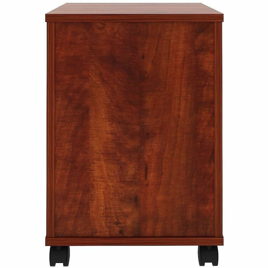 Lorell File Cabinet - for File, Box - Mobility - Cherry - 1 Each
