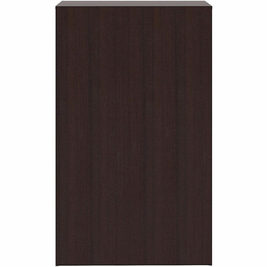 Lorell Essentials Espresso Laminate Bookcase - 36" Width x 12" Depth x 60" Height - 5 x Shelf(ves) - 375 lb Load Capacit