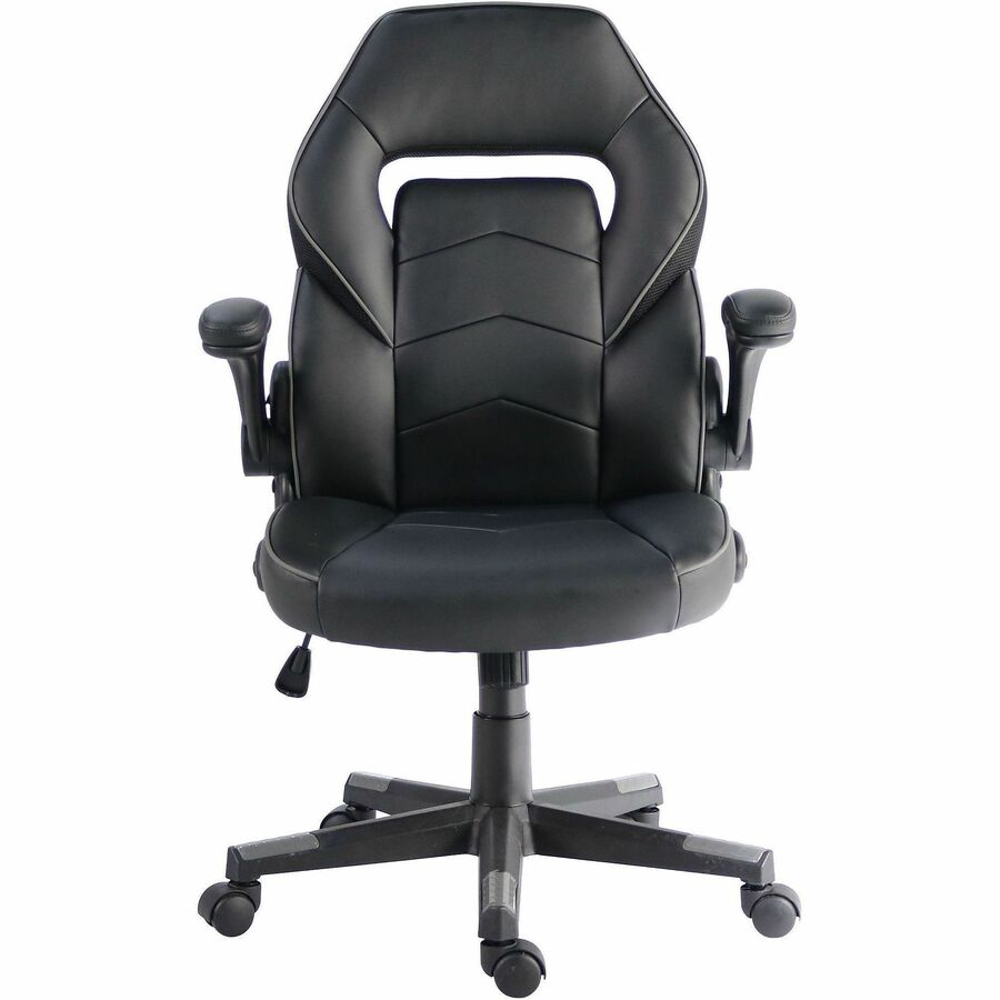 NuSparc SpawnSafe Antimicrobial Gaming Chairs - Polyurethane, Nylon - Black, Gray