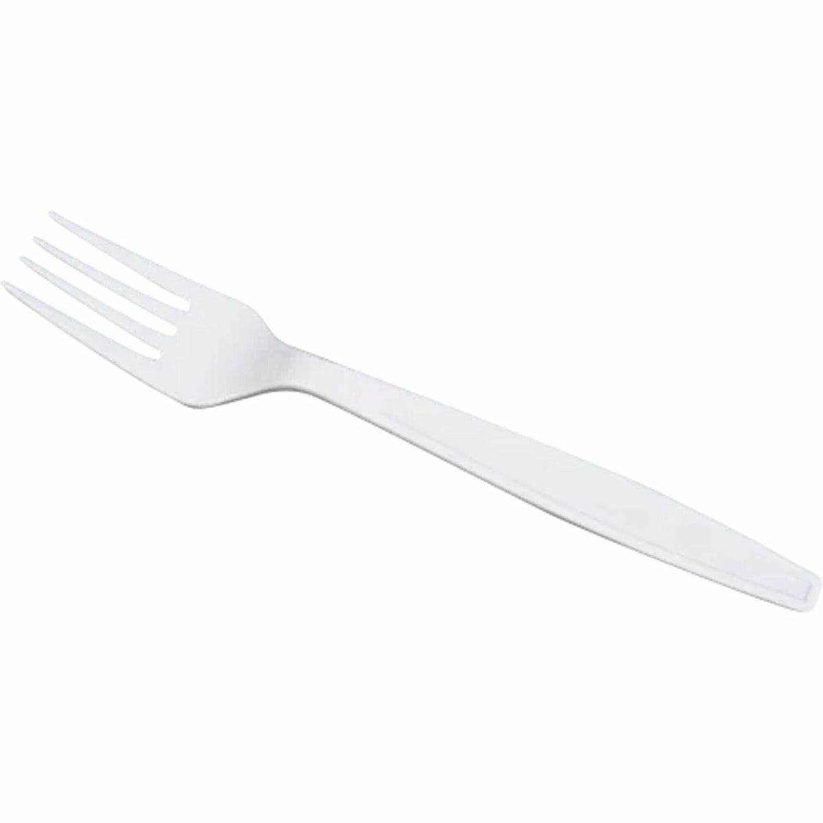 Karat Wrapped Fork, Heavy-Weight/White - Fork - Fork - Restaurant, Cafeteria - Polypropylene Plastic - White - 1000 / Ca