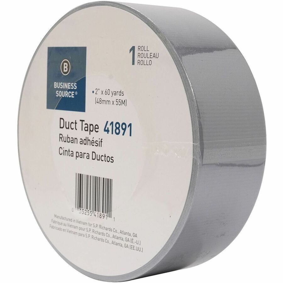 Business Source General-purpose Duct Tape - 60 yd Length x 2" Width x 9 mil Thickness - Gray - 1 Roll
