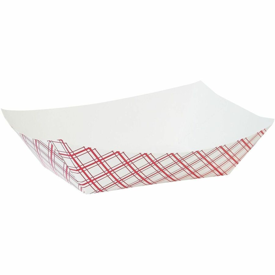 Genuine Joe Paper Food Tray - Food - Disposable - Multi - Paper Body - 1 Carton