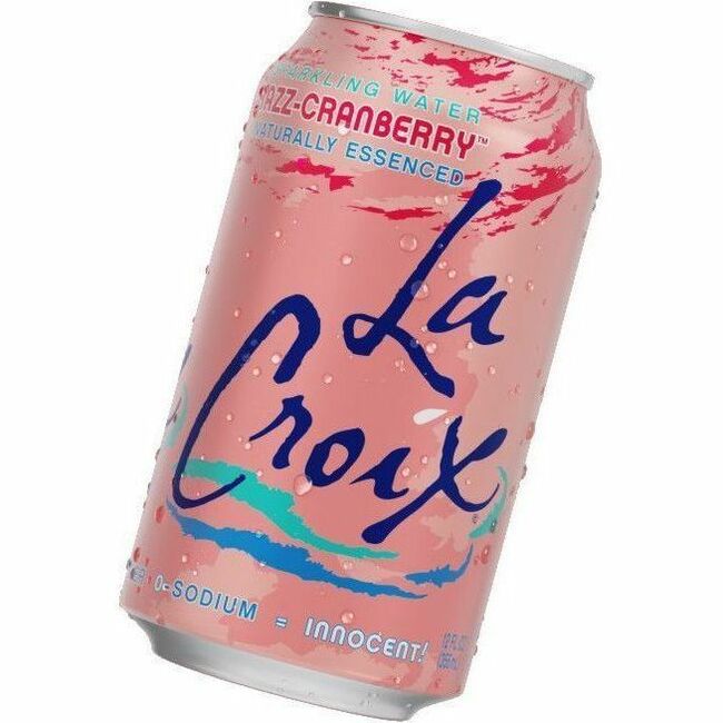 LaCroix Flavored Sparkling Water - Ready-to-Drink - 12 fl oz (355 mL) - Razz Cranberry - 2 / Carton