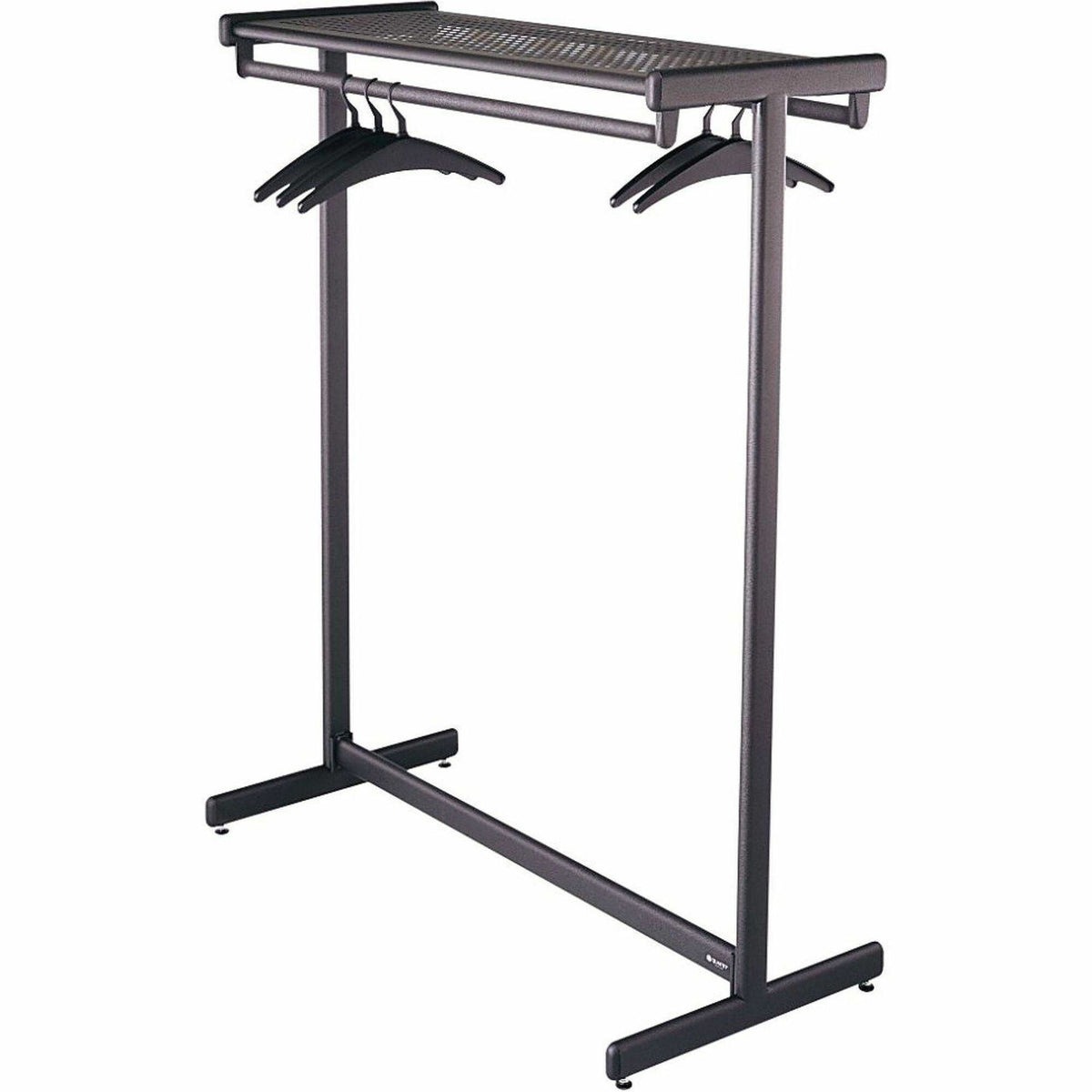 Quartet Two-Shelf Garment Rack - Freestanding - 12 Hangers Included - Contemporary/Modern - 48" Width x 61.50" Height -