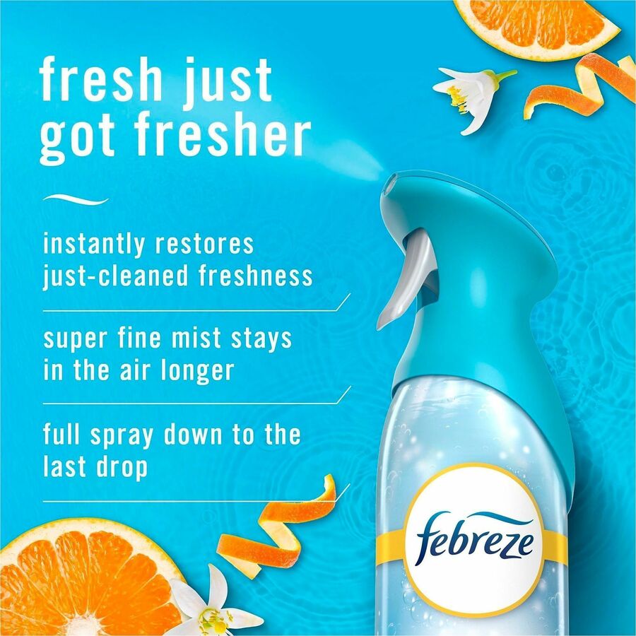 Febreze Air Mist Air Freshener Spray - Spray - 8.1 fl oz (0.3 quart) - Refresh & Energize - Odor Neutralizer, Long Lasti