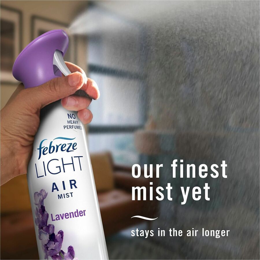 Febreze Air Mist Air Freshener Spray - Spray - 8.1 fl oz (0.3 quart) - Lavender - Odor Neutralizer, Long Lasting - 6 / C