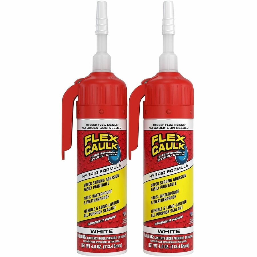 FLEX Advanced High-Performance Caulk - White - 0.25 lb - 1