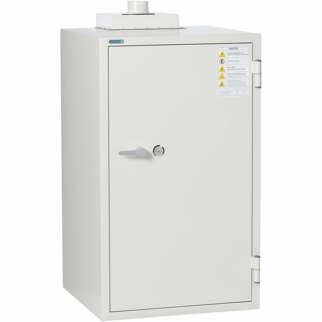 Phoenix Battery Commander Safe - 7.03 ft³ - 2 Shelve(s) - Key Lock - Explosive Resistant, Fire Resistant, Heat Resistant