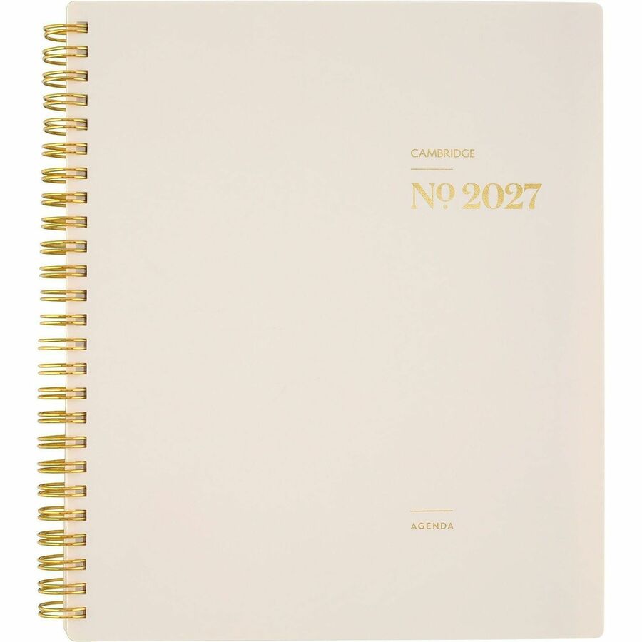 Cambridge WorkStyle Focus Planner - Weekly, Monthly - 12 Month - January 2027 to December 2027 - 7" x 8 3/4" Sheet Size