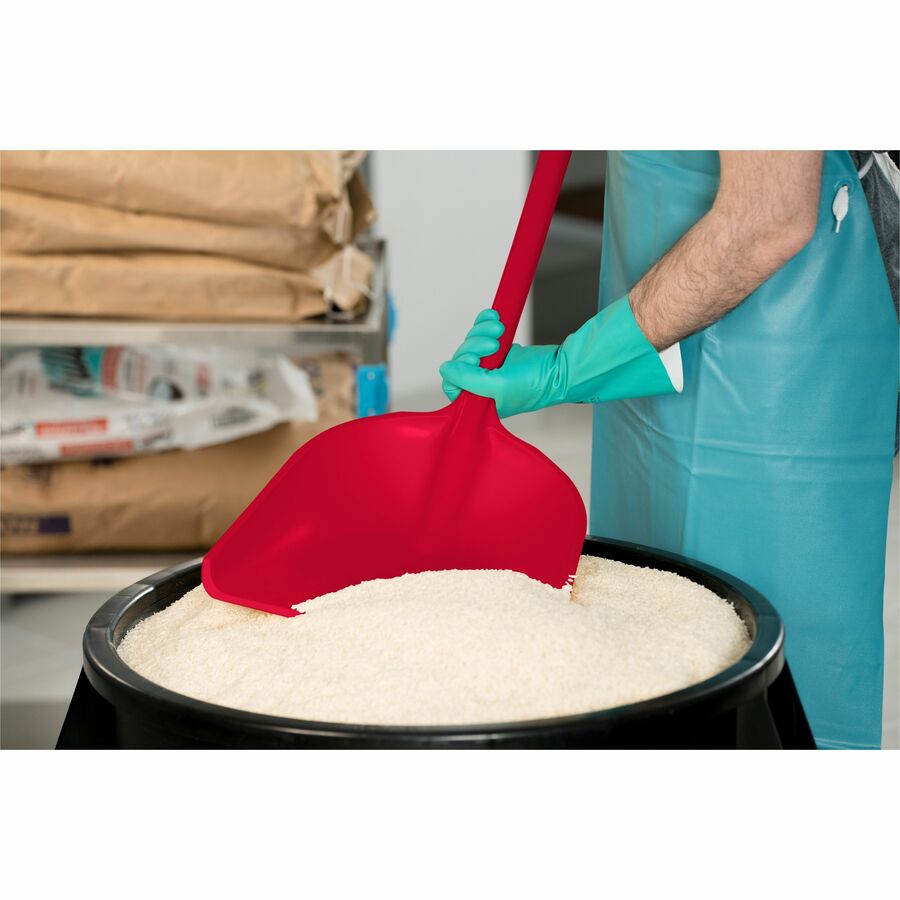 Carlisle Food Service Sanitary Shovel - 36.2" Length - Red - Plastic, Polypropylene - 3 lb