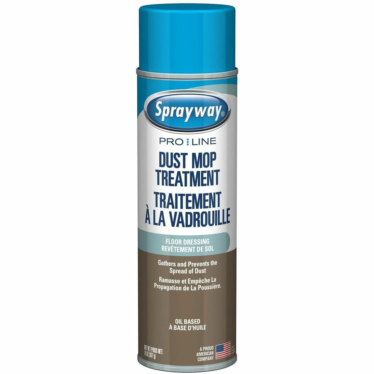 Sprayway ProLine Dust Up Dust Mop Treatment - For Mopping, Clothes, Wood, Concrete, Multipurpose - 14 oz (0.87 lb)