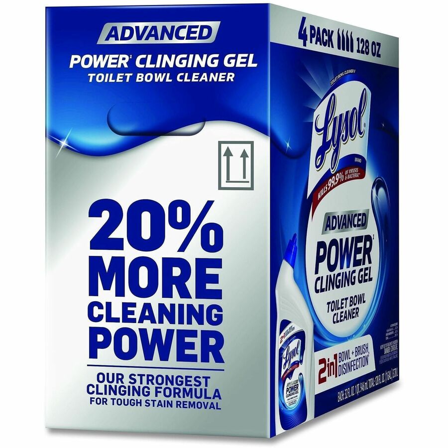 Lysol Advanced Power Clinging Gel Toilet Bowl Cleaner - For Toilet Bowl - Gel - 32 oz (2 lb) - Recommended For: Limescal