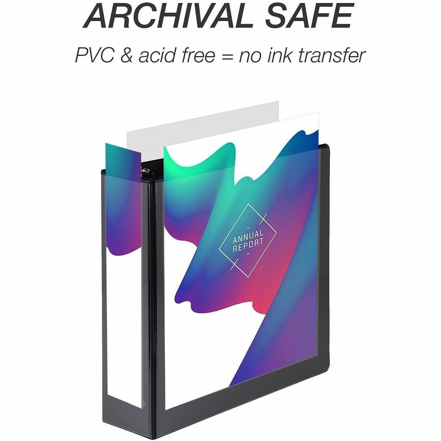 Samsill Light-Duty 3-Ring Binders - 3" Binder Capacity - Letter - 8 1/2" x 11" Sheet Size - 550 Sheet Capacity - 3 Ring