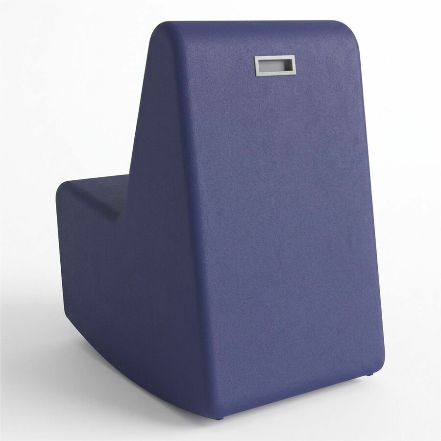 Learniture Shapes Series II 4-Tier Soft Seating - Foam, Vinyl Seat Material - Engineered Wood Frame Material - Navy