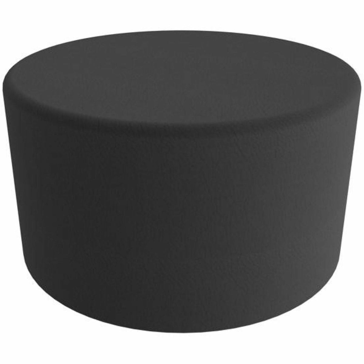 Learniture Shapes Series II Large Cylinder Soft Seating - Vinyl Seat Material - Engineered Wood Frame Material - Black S
